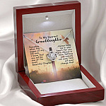 To My Dearest Granddaughter Love Knot Pendant Necklaces - Gift For Granddaughter