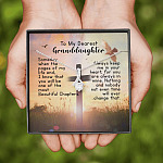 To My Dearest Granddaughter Alluring Beauty Pendant Necklace - Gift For Granddaughter