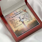 To My Dearest Granddaughter Alluring Beauty Pendant Necklace - Gift For Granddaughter