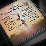 To My Dearest Granddaughter Alluring Beauty Pendant Necklace - Gift For Granddaughter