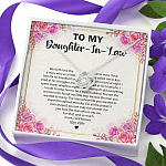 To My Daughter In law we Both Love The Same Man Love Knot Pendant Necklaces - Gift For Daughter In Law Gift