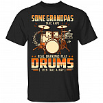 Drum Grandpa Shirt, Black, Unisex T-Shirt Drum Grandpa Shirt, Black, Unisex T-Shirt