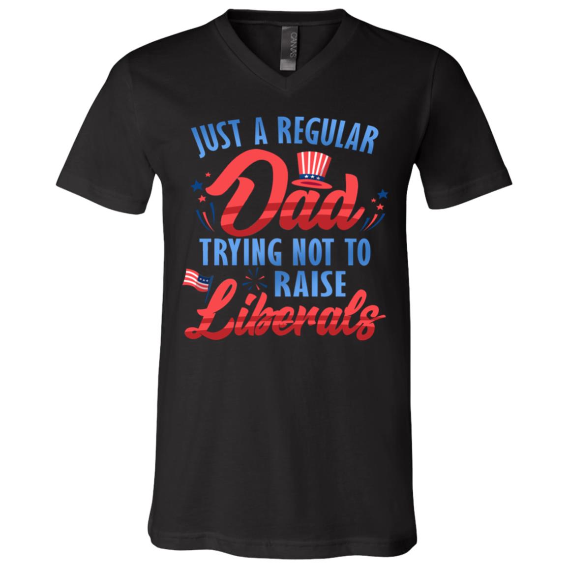 dad t, Black, V-Neck T-Shirt dad t, Black, V-Neck T-Shirt
