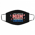 mom mask, Black, Cloth Face Cover – Medium/Large