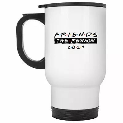 14 oz. White Travel Mug