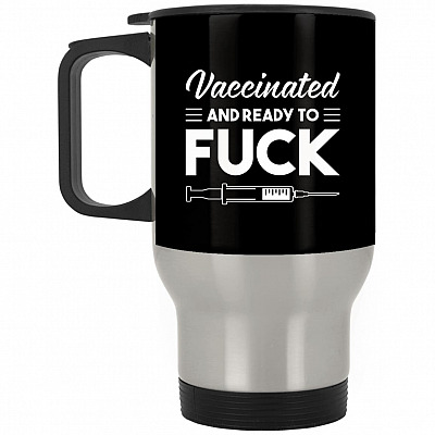 14 oz. Silver Travel Mug