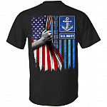 US Navy Veteran Shirt, Black, Unisex T-Shirt