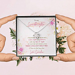 To My Granddaughter I Squeezed This Necklace Really Tight From Grandma Love Knot Necklace