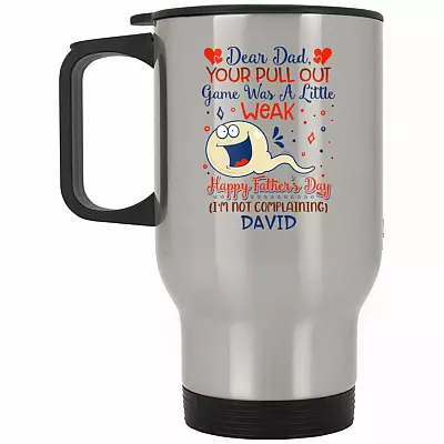 14 oz. Silver Travel Mug