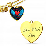 Angel Wings Dad I'll Hold You in My Heart Until I Hold You in Heaven Heart Pendant Necklace