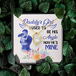 Father and Daughter Daddy's Girl I Used to Be His Angel Now He's Mine Memorial Forever Love Pendant Necklace