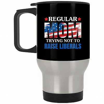 14 oz. Silver Travel Mug