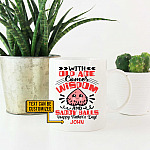 Personalized With Old Age Comes Wisdom And Saggy Balls Ceramic Coffee Mug - Water Bottle - Color Changing Mug