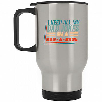 14 oz. Silver Travel Mug