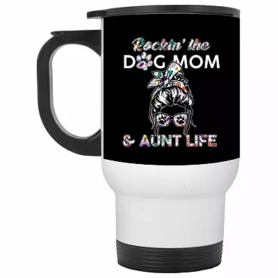 14 oz. White Travel Mug