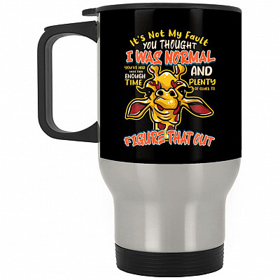 14 oz. Silver Travel Mug