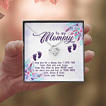 To My Mommy I May Just Be A Bump But I Love You More Than You Ever Know Love Your Tummy Love Knot Necklace To My Mommy I May Just Be A Bump But I Love You More Than You Ever Know Love Your Tummy Love Knot Necklace