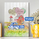 Personalized I Wish I Met You Sooner So I Could Love You Longer Trucker Framed Canvas Prints - Unframed Poster