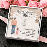 Dad Memorial a Father Holds His Daughter's Hand for a Short While Alluring Beauty Necklace