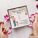 Dad Memorial a Father Holds His Daughter's Hand for a Short While Alluring Beauty Necklace