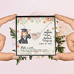 Graduation Gift Class of 2021 Make a Wish and Put on Your Necklace Interlocking Heart Pendant Necklace