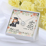 Graduation Gift Class of 2021 Make a Wish and Put on Your Necklace Love Knot Pendant Necklace Graduation Gift Class of 2021 Make a Wish and Put on Your Necklace Love Knot Pendant Necklace