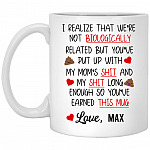 Personalized Happy Fathers Day, White, 11 oz. White Mug Personalized Happy Fathers Day, White, 11 oz. White Mug