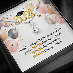 You're Braver Than You Believe Stronger Than You Seem Alluring Beauty Necklace - Graduation Gift Necklace