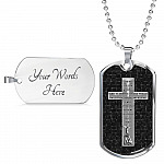 Fear Not For I Am With You Do Not Be Dismayed For I Am Your God Isaiah 41 10 Dog Tag Pendant Necklace