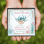 To My Smokin' Hot Lady I Wish I Were An Octopus So I Had More Hands To Touch Your Butt Interlocking Hearts Pendant Necklace