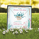 To My Smokin' Hot Lady I Wish I Were An Octopus So I Had More Hands To Touch Your Butt Interlocking Hearts Pendant Necklace