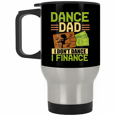 14 oz. Silver Travel Mug