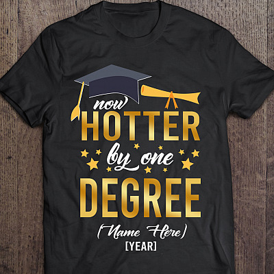 Alternative view of Personalized Now Hotter Than One Degree T-Shirt