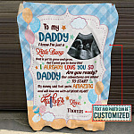 1VT. To My Daddy Just A Little Bump Blanket mk3