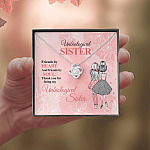 Unbiological Sister Friends by Heart and Friends by Soul Friendship Love Knot Pendant Necklace