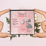 Unbiological Sister Friends by Heart and Friends by Soul Friendship Love Knot Pendant Necklace