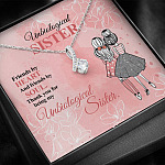 Unbiological Sister Friends by Heart and Friends by Soul Friendship Alluring Pendant Necklace