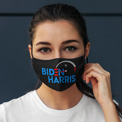 Alternative view of Biden Harris Empty Fuel Gasoline Shortage Anti Biden Harris Funny  Washable Reusable Custom Cloth Face Mask