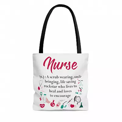 Happy Nurse Week 2021 Gift Nursing Definition AOP Tote Bag - Shoulder Bag - Grocery Shopping Bag
