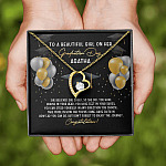Personalized She Believed She Could So She Did Forever Love Necklace - Graduation Gift Necklace