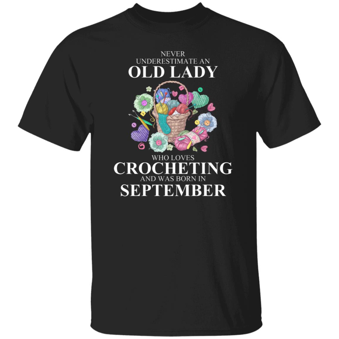 Loves Crocheting Sep, Black, Unisex T-Shirt