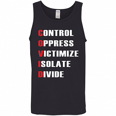 C-O-V-I-D Tank, Black, Unisex Tank Top
