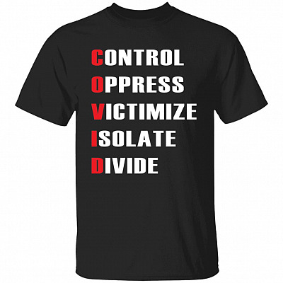 C-O-V-I-D Tee, Black, Unisex T-Shirt
