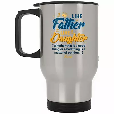 14 oz. Silver Travel Mug