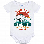 Personalized Daddy's BesBaby Onesie, White, Baby Onesie - 12 Month