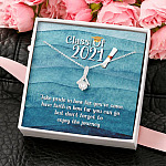 Take Pride In How Far You Can Come Class Of 2021 Alluring Beauty Necklace - Graduation Gift Necklace