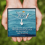 Take Pride In How Far You Can Come Class Of 2021 Alluring Beauty Necklace - Graduation Gift Necklace
