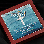 Take Pride In How Far You Can Come Class Of 2021 Artisan Crafted Cross Necklace - Graduation Gift Necklace