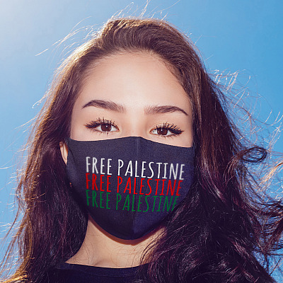 Alternative view of Free Palestine - Palestinian Lives Matter Washable Reusable Custom Printed Cloth Face Mask Cover