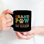 Grandpaw Like A Regular Grandpa But Cooler Retro Ceramic Coffee Mug - Water Bottle - Color Changing Mug